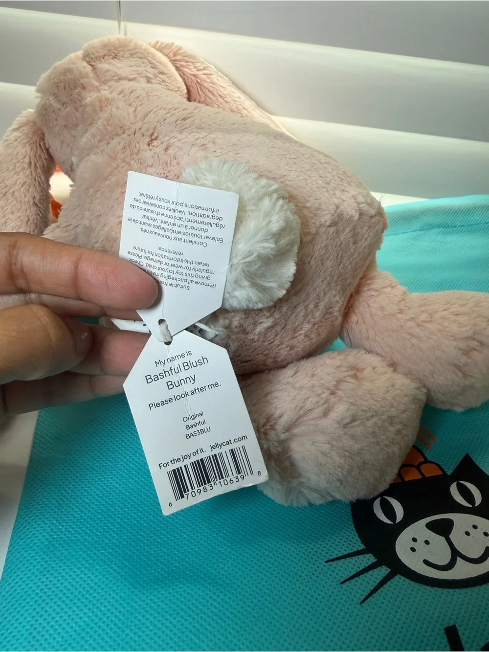 Jellycat Bashful Blush Pink Bunny